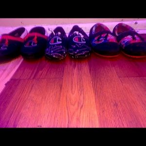 I’m selling 3 pairs of champion house shoes